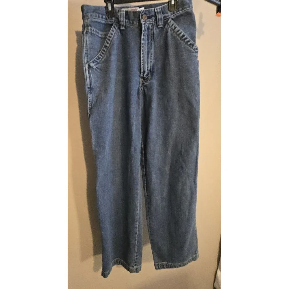 Old Navy Vtg 90s Painter's Carpenter Jeans Med Wash Denim 31 X 32
